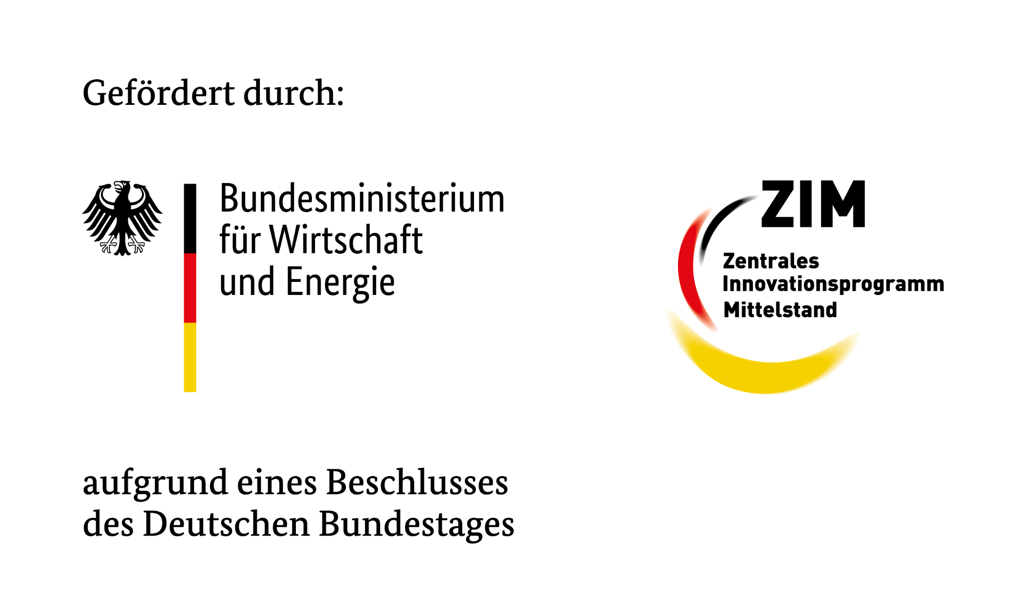 BMWE- und ZIM-Logo mit Förderzusatz